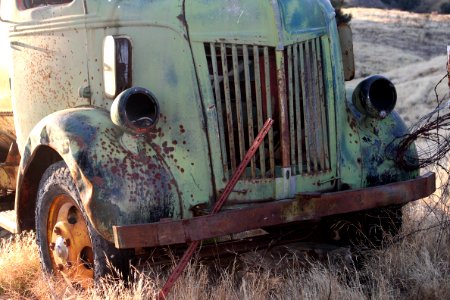 OLD WATER TRUCK, Near Cottonwood Spring, Carrizo Plain Nat Mon -06