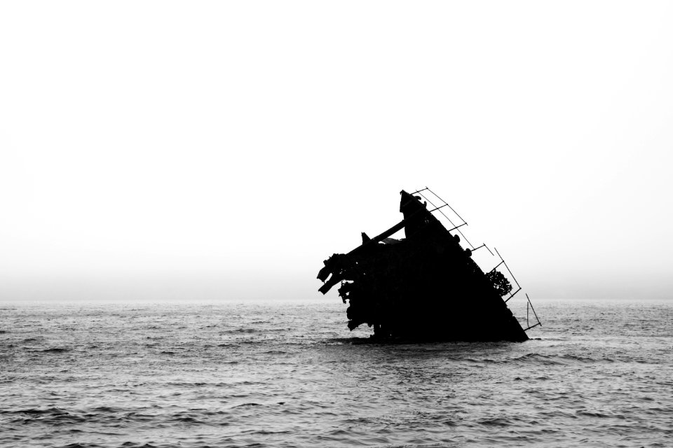 Sunken silhouette, Kiska