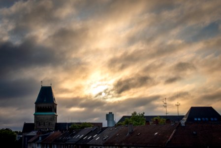 view from my sleeping room windows. not too warm summer morning photo