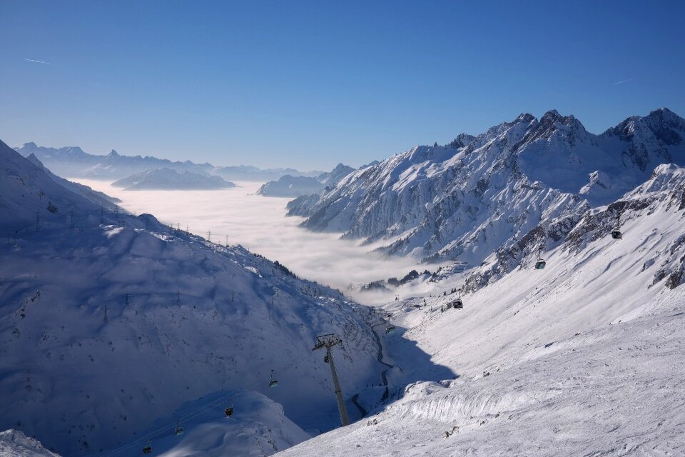 Winter mountains mountain peaks