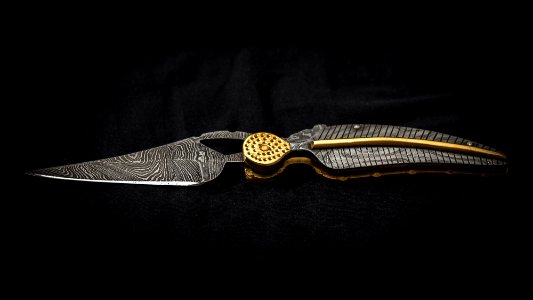 Custom Damast Klappmesser