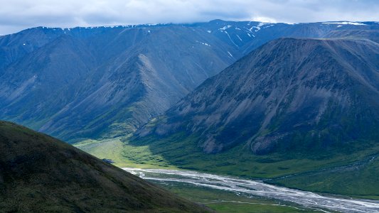 Looking down on the Hulahula River