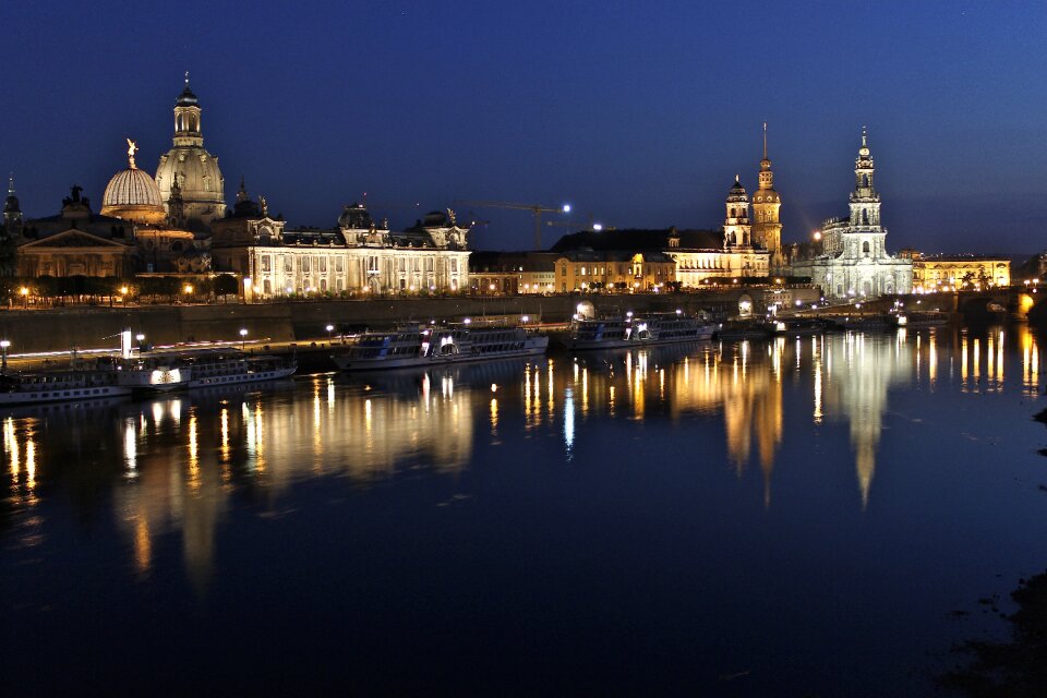 City lights night photography dresden
