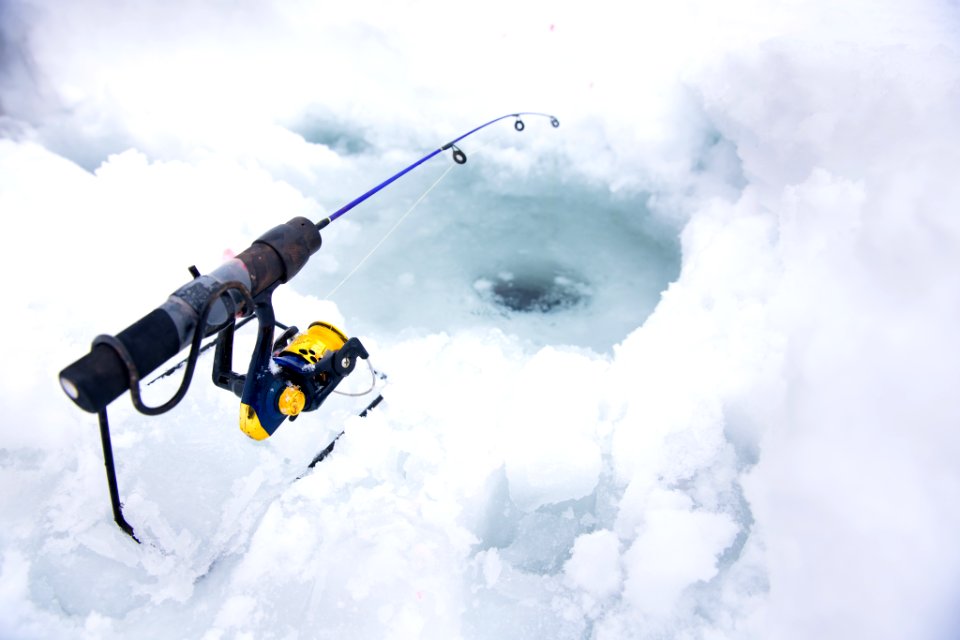 Ice fishing at Kenai Refuge