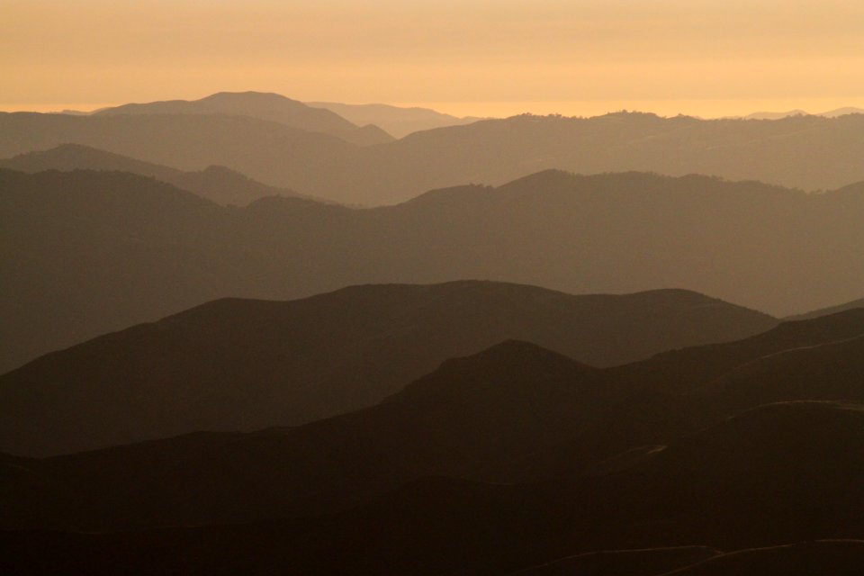 Smokey sunset from Caliente Peak -16