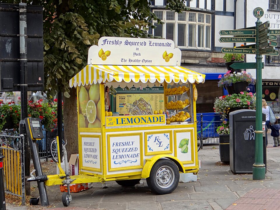 Lemons lemonade stand lemonade cart