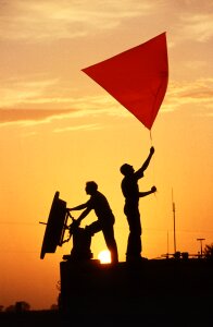 Radar dish tracking insects
