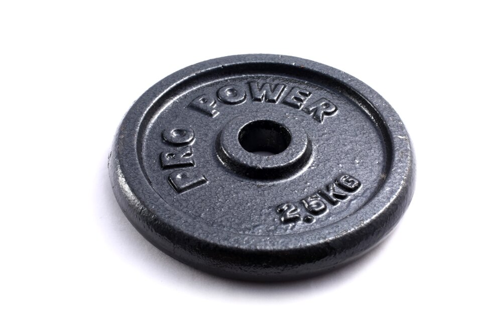 Barbell free weight training