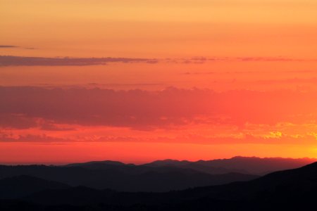 Smokey sunset from Caliente Peak -18