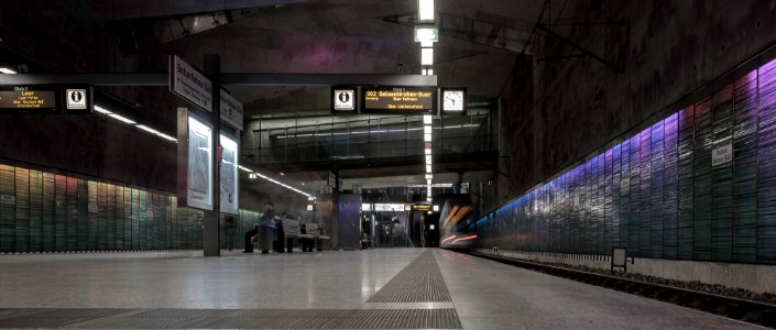 subway station bochum rathaus photo