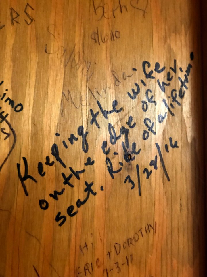 Messages left by tourists