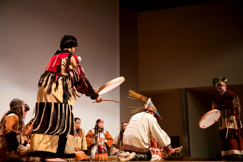 Unangax Dancers at the Opening Ceremony