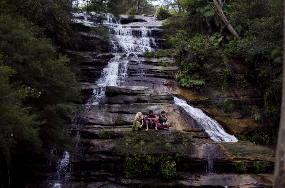 Creek rocks persons