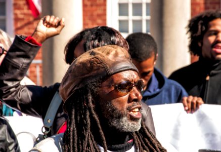 The West family and others rallying for police transparency in Annapolis, MD photo