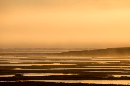 Midnight Sun Wetlands on the Arctic Coastal Plain photo