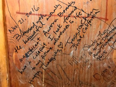 Messages left by tourist