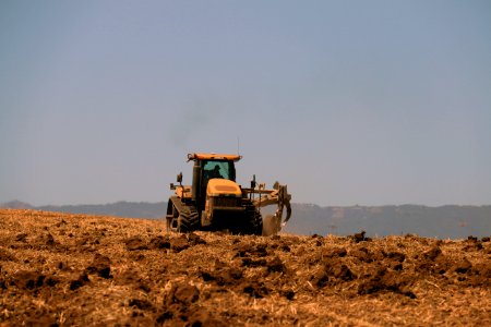 A tractor on Watsonville Slough Farm photo