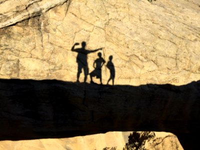 Dancing at Moonshine Arch Shadows