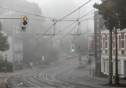 Hattinger Straße im Nebel