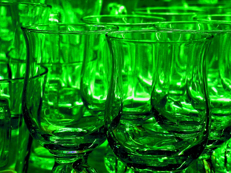 Hot drink drinking glasses colorful