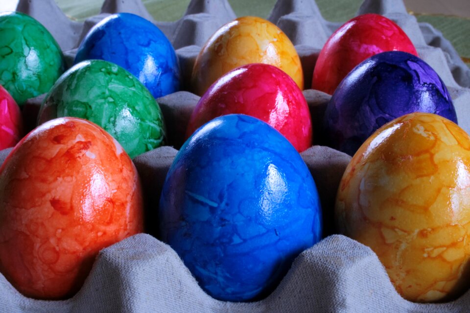 Range egg carton easter