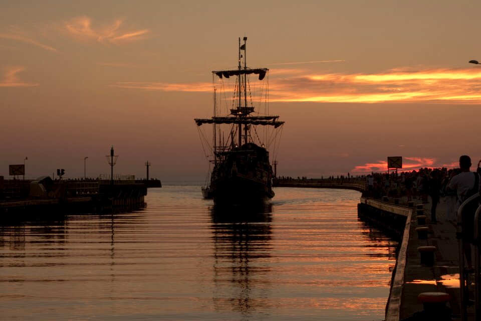 Haven hawser the baltic sea