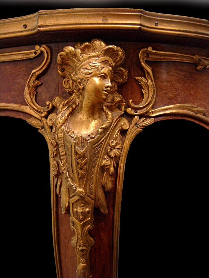 Guéridon table bronze