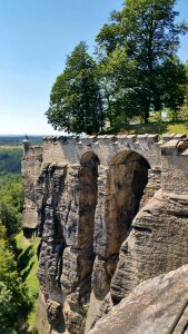 Castle saxon switzerland sandstone mountain