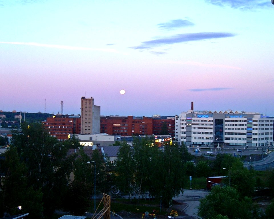 Moonrise over Datacity