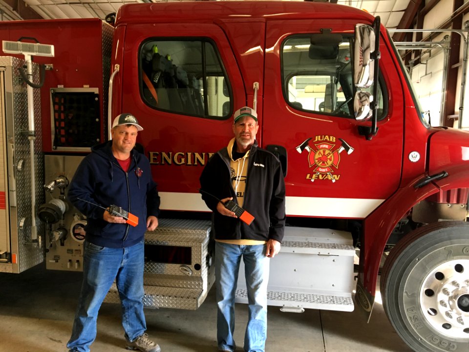 Levan Fire Department receives radios from BLM