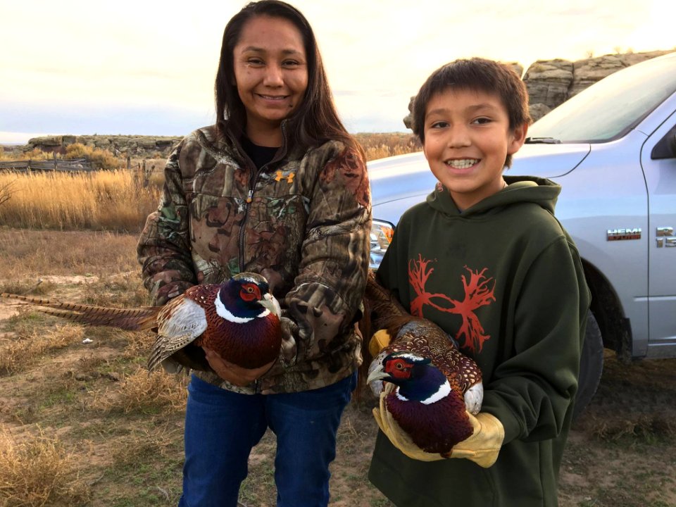 Pariette wetlands pheasant release near Vernal, UT. Photo by Utah State University- Uintah Basin