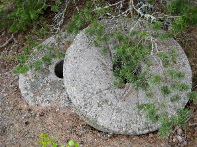 Old millstones photo