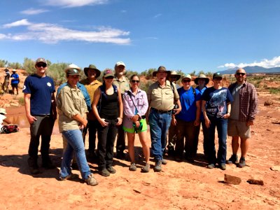 Instructors and interns at Mail Station Site near Moab