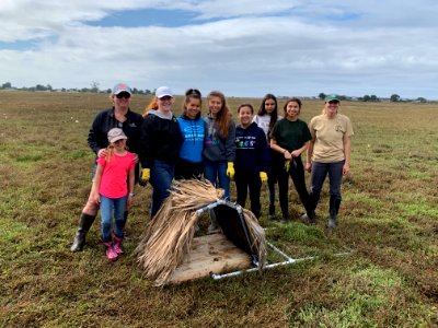 Group photo with rail nesting platform