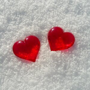 Snow love background image