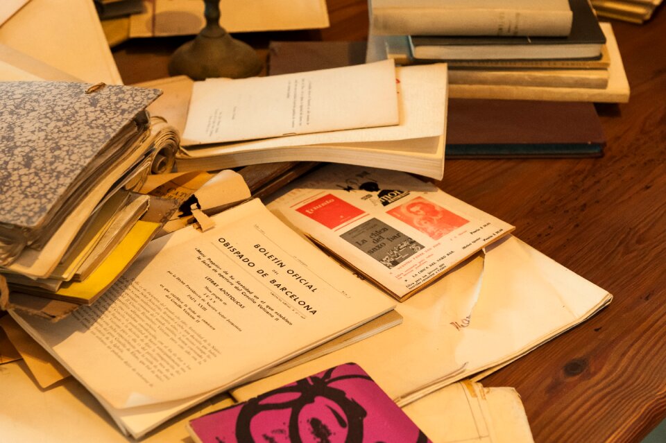 Table desk wood photo