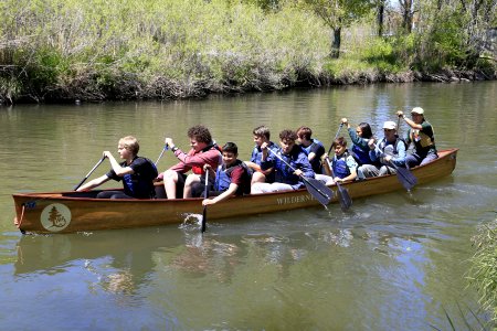 Canoeing on the Jordan River photo