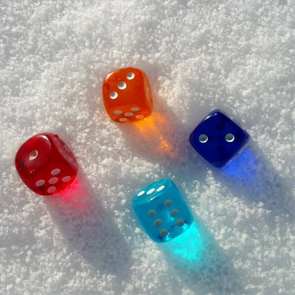 Snow luck lucky dice
