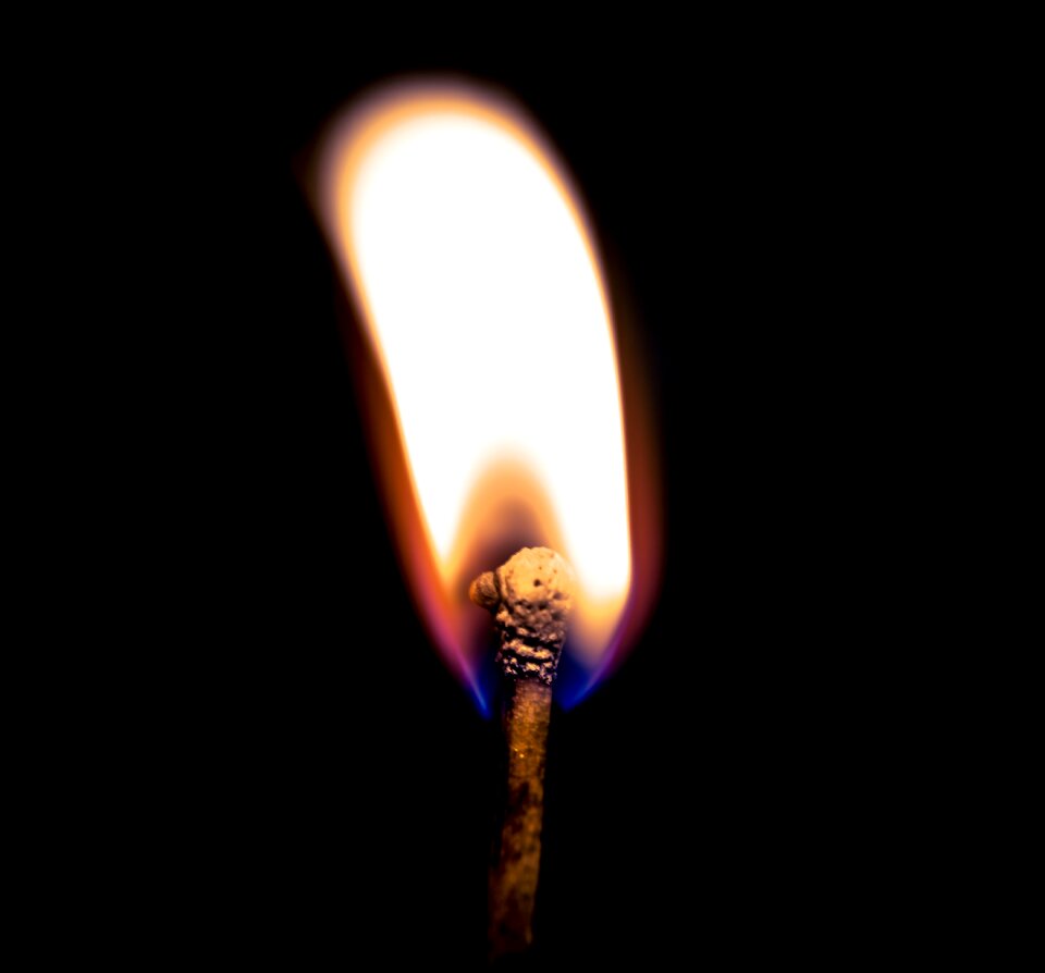 Match smoking smoke