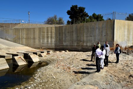 Major barrier to steelhead movement at I-5 and San Juan Creek in the City of San Juan Capistrano, Orange County, CA.