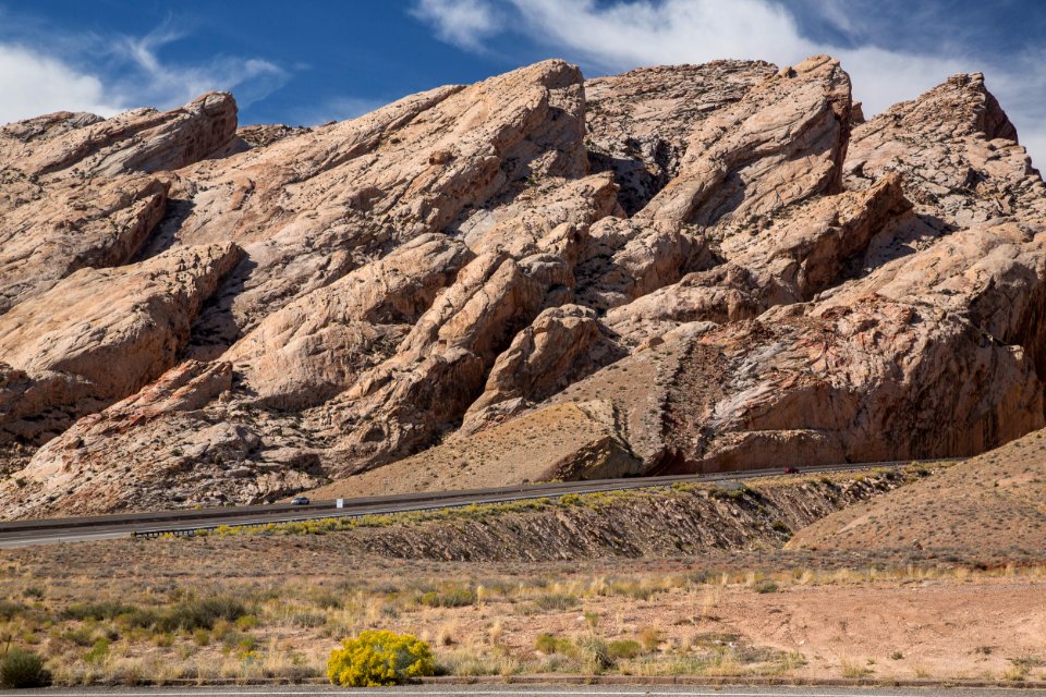 San Rafael Reef from I-70 photo