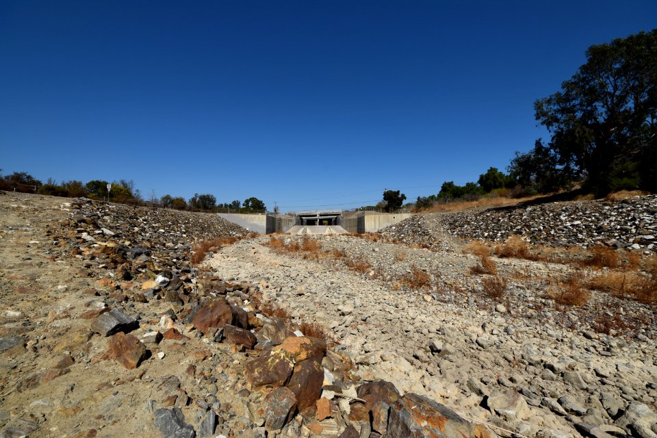 Major barrier to steelhead movement at I-5 and San Juan Creek in the City of San Juan Capistrano, Orange County, CA.