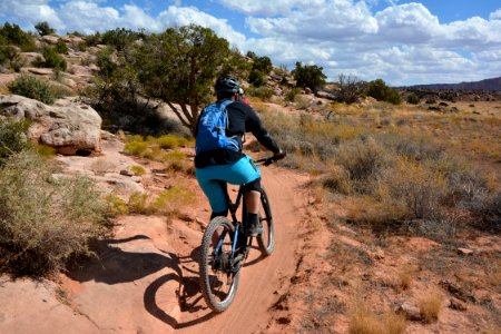A rider starts out on his ride