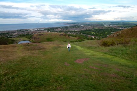 The back side of Arthur's Seat