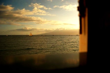 Maui Boats from Window photo