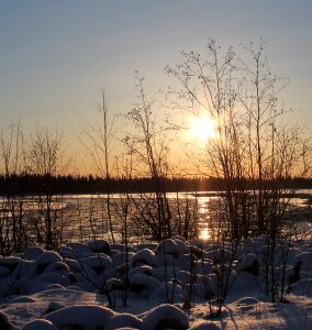 Sun ice alaska photo