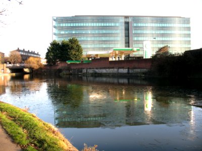Kings Place - reflections in broken ice photo