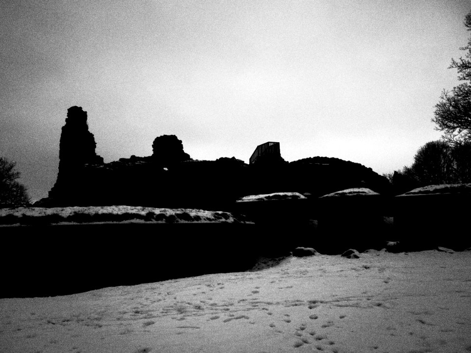 Dark Gloomy Castle Ruins