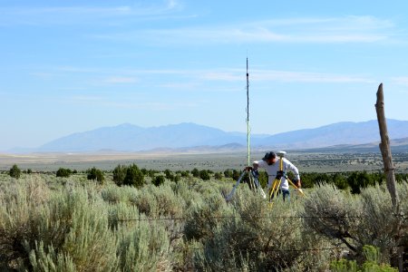 BLM Utah Cadastral Survey Team conducts resurvey of an 1872 General Land Office Survey in the West Desert District photo