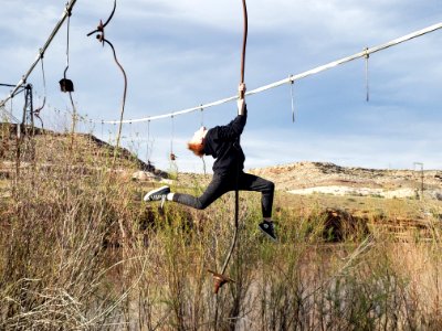 Hiking at BLM's Dewey Bridge Recreation Area. Photo by Whitney May